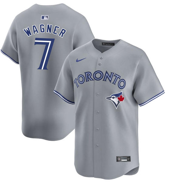 Mens Toronto Blue Jays #7 Will Wagner Nike Gray Road Limited Player Jersey